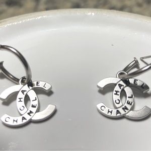Chanel Logo hoops